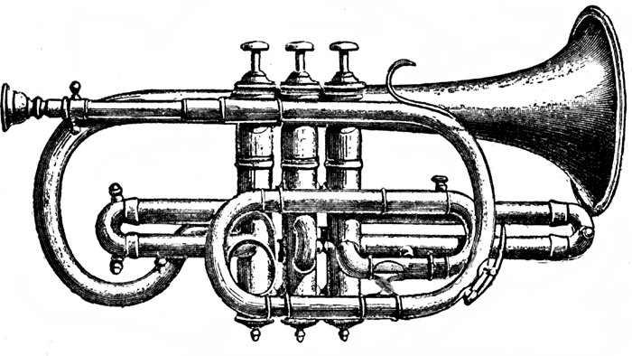 drawing of a horn