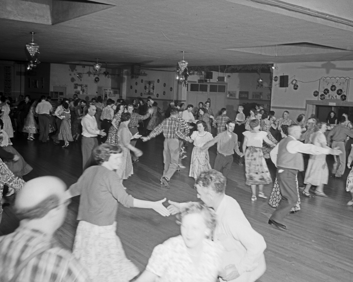 photo of people square dancing