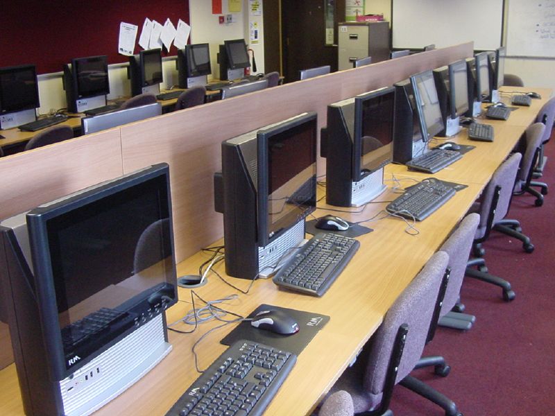 photo of school computers